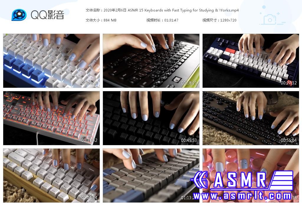 PPOMO ASMR 快速打字学习和工作键盘音6038 作者:油管精选 帖子ID:5794 快速,打字,学习,工作,键盘