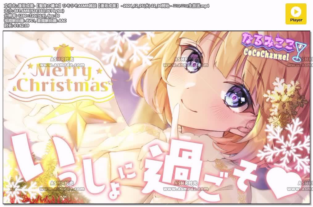 预览图：逢坂成美：圣诞节的杂谈 编号：998