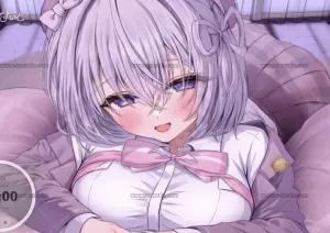 なぃとめあ：Live2D 舔耳 低速高速切换挑逗（2026.07.31）